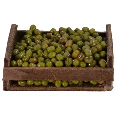 Cassetta in legno con olive cm 6x4,5x3,5 h