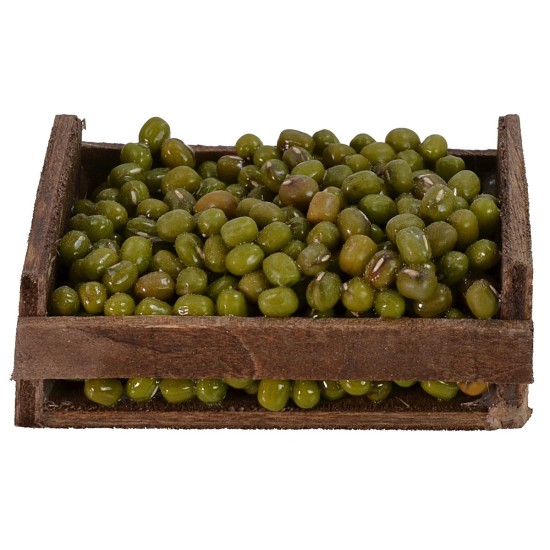 Cassetta in legno con olive cm 6,9x4,5x2,6 h altezza, cassetta