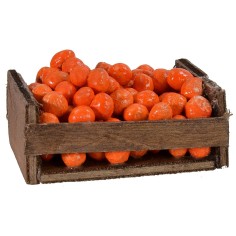 Caja de madera con naranjas cm 6,3x4,5x3,2 h altura, madera 2