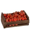 Caja de madera con manzanas cm 6,9x4,4x3,2 h