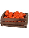 Cassetta in legno con arance cm 4,3x2,5x2,5 h altezza, legno