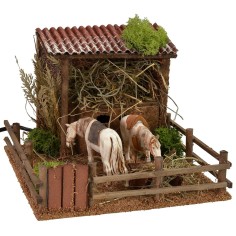 Landi series moving horse stable with stable for