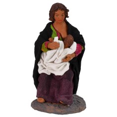 Madre que amamanta al bebé serie 12 cm de altura, serie, madre.