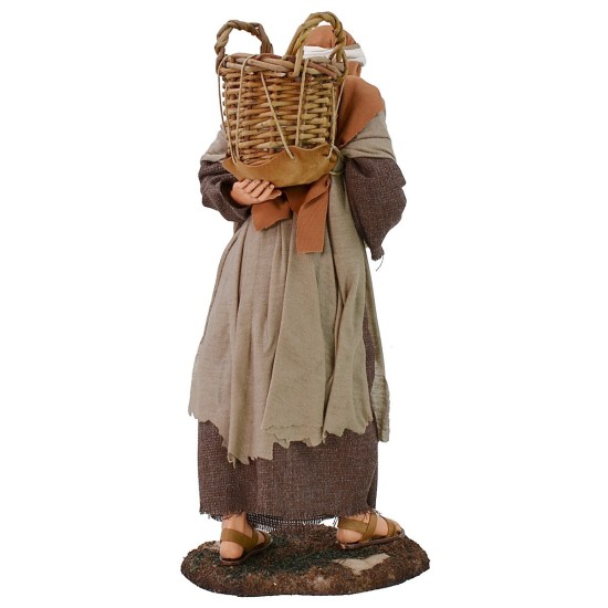 Oriental with basket on shoulders 30 cm