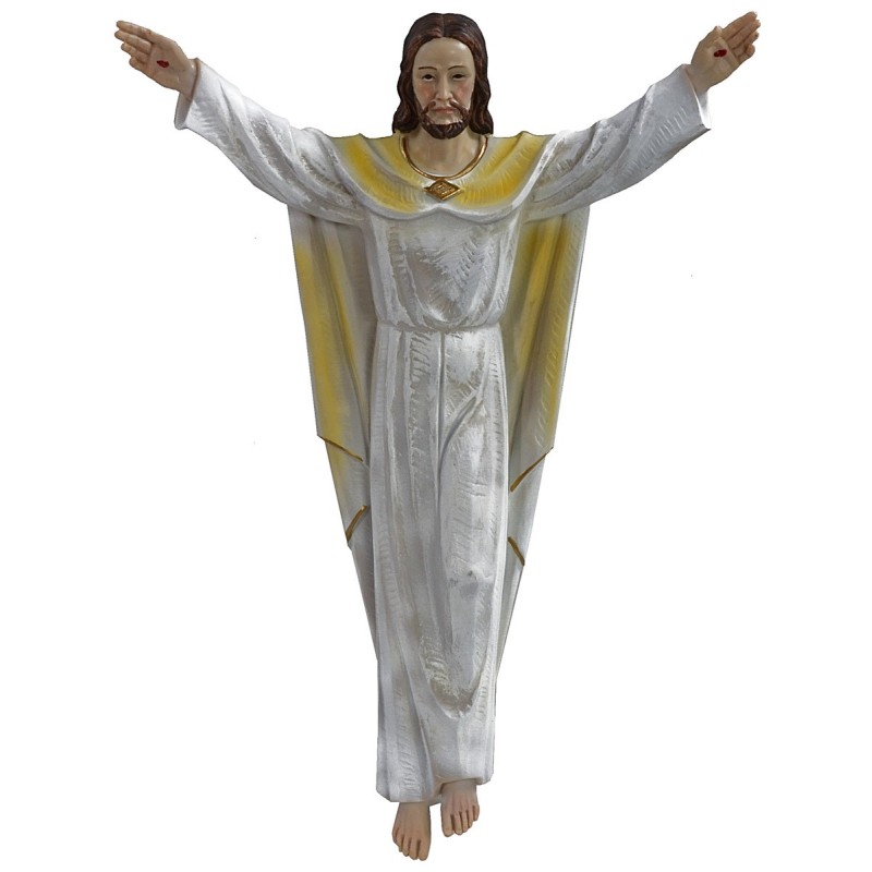 Gesù risorto in resina da appendere 30,8 cm