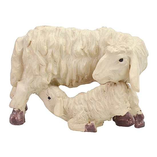 Sheep with lamb cm 4,1x2,4x2,8 h for statues h 8-10 cm