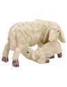 Pecora con agnello cm 4,1x2,4x2,8 h per statue h 8-10 cm