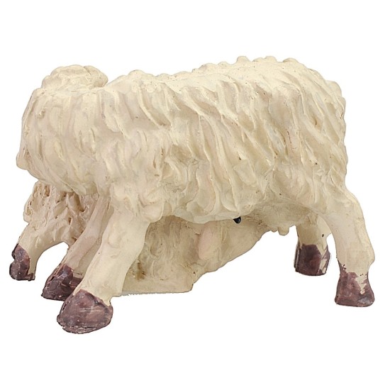 Pecora con agnello cm 4,1x2,4x2,8 h per statue h 8-10 cm