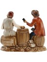 Landi series card players scene 8 cm