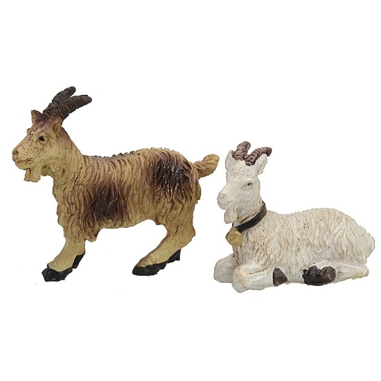 Conjunto de 4 cabras para estatuas de 8-10 cm de altura, cabeza, cabras, estatuas, cabra.