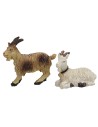 Juego de 4 cabras para estatuas de 8-10 cm de altura.