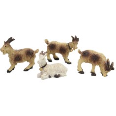 Juego de 4 cabras para estatuas de 8-10 cm de altura. 2