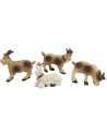 Juego de 4 cabras para estatuas de 8-10 cm de altura.