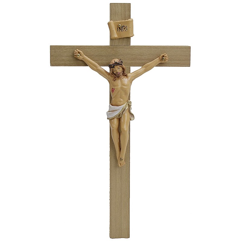 Cristo crocifisso cm 12x20 h. statua Cristo 9 cm Mondo Presepi