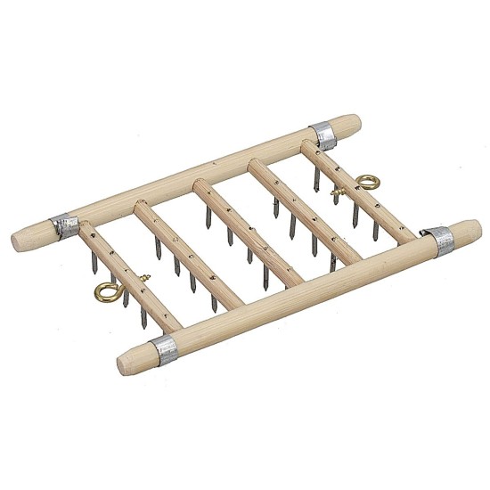 Aratro in legno e metallo cm 6x10x1,4 h