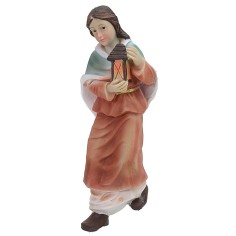 Resin Woman with Lantern Descending the Stairs 11 cm 2
