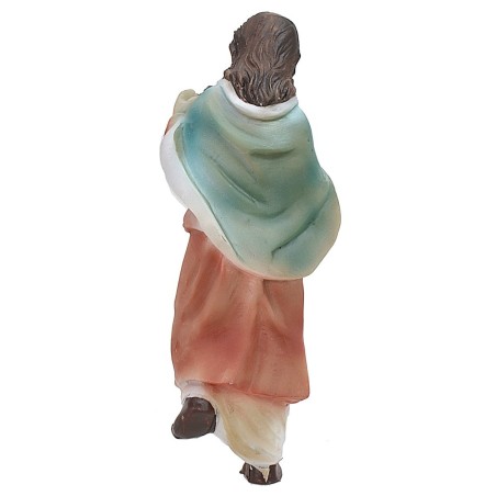 Resin Woman with Lantern Descending the Stairs 11 cm