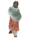 Resin Woman with Lantern Descending the Stairs 11 cm