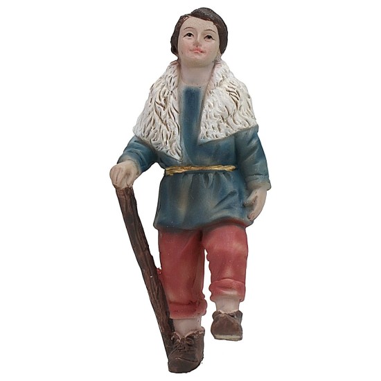 Pastore che sale gli scalini 9 cm in resina