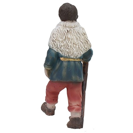 Pastore che sale gli scalini 9 cm in resina resina, sale