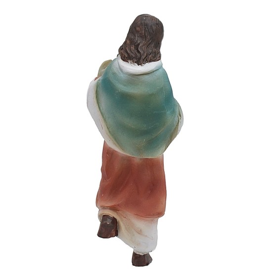 Resin Woman with Lantern Descending the Stairs 9 cm