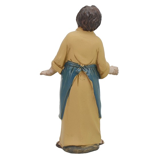 Vendedor ambulante de 9 cm en resina, vendedora, resina.