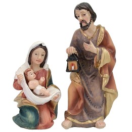 Nativity 3 subjects 9 cm in resin