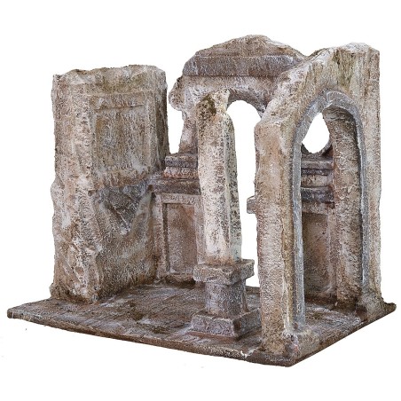 Ambientación de la flagelación de Cristo 25x15x21 h altura