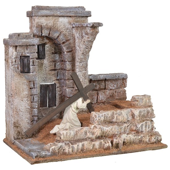 Tratto di strada percorso da Cristo verso il Golgota 25x15x25 h