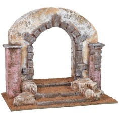 Arco attraversato da Cristo con la croce a spalle 25x15x22 h
