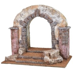 Arco attraversato da Cristo con la croce a spalle 25x15x22 h 2
