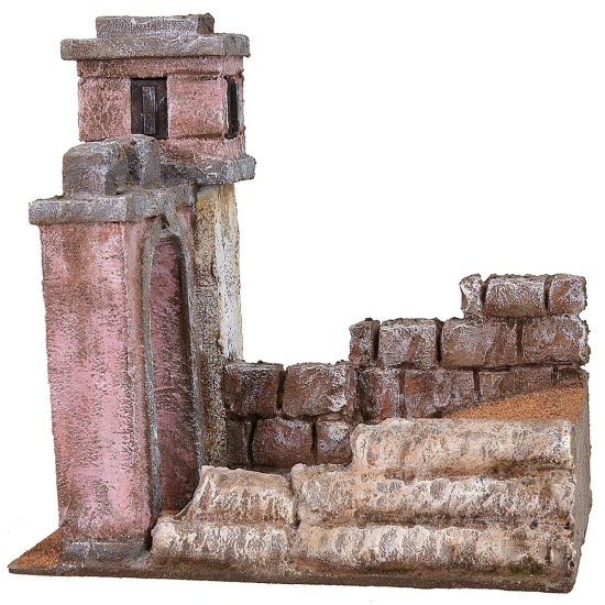 Stretch of road traveled by Christ towards Mount Calvary