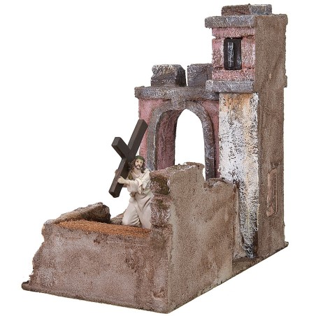 Tramo de camino recorrido por Cristo hacia el monte Calvario.