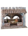Setting for the last supper with lace roof 29x24x24 h