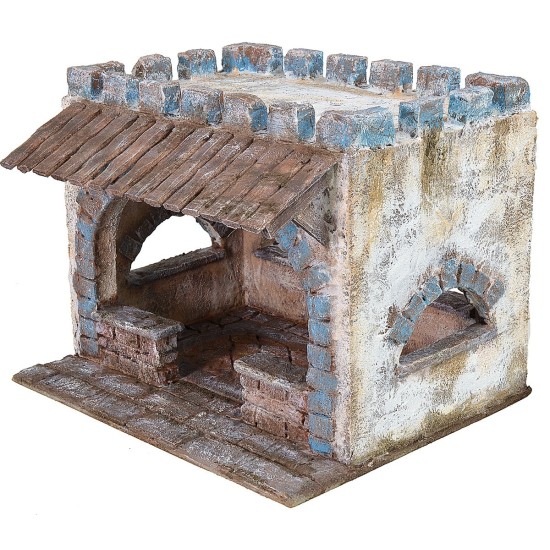 Setting for the last supper with lace roof 29x24x24 h