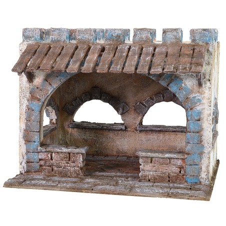 Setting for the last supper with lace roof 29x24x24 h