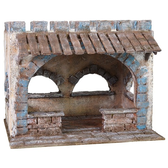 Setting for the last supper with lace roof 29x24x24 h