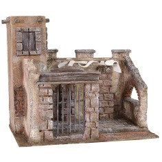 Ambientazione per ultima cena con cortile 33x20x30 h statue