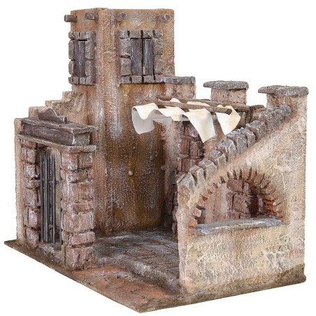 Ambientazione per ultima cena con cortile 33x20x30 h