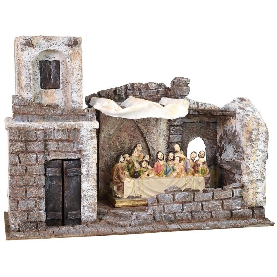 Ambientazione per ultima cena 42x17x30 h altezza, statue