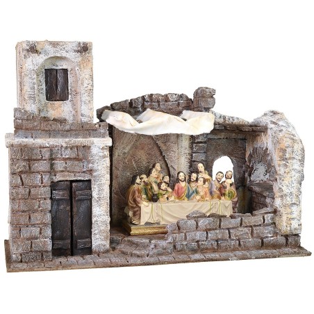 Ambientación para la última cena 42x17x30 h altura, estatuas
