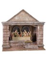 Escenografía para la última cena 29x25x28 h altura, estatuas.