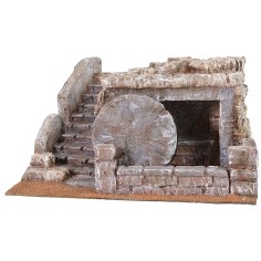 Sepulcro con escalera lateral 37x32x23 h altura, estatuas. 2