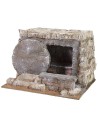 Sepolcro con porta tonda aperta 25x22x19 h altezza, statue