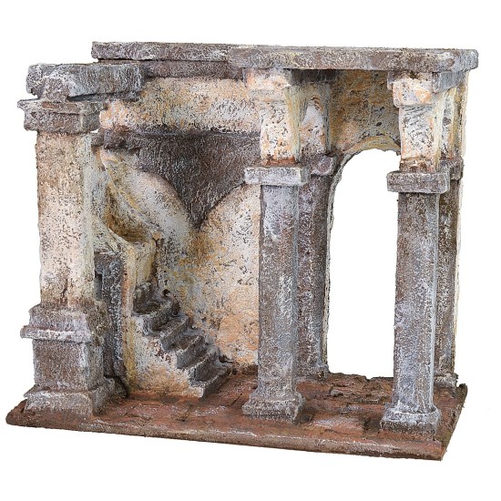 Setting scourging of Christ with throne of Pilate