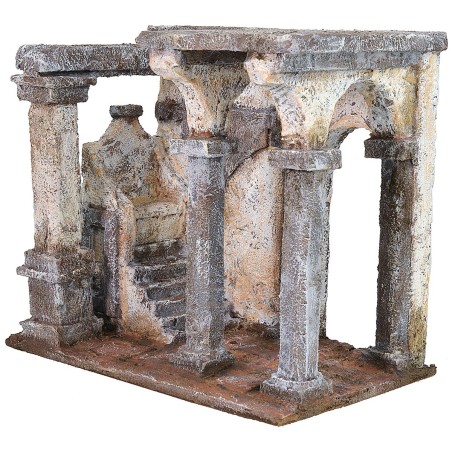 Setting scourging of Christ with throne of Pilate