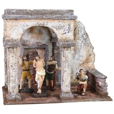 Scenography of the flagellation of Christ in Palestinian style