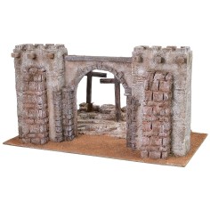 Setting of the Crucifixion with fortress facade 2