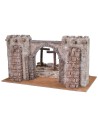 Setting of the Crucifixion with fortress facade 48x27x25 h