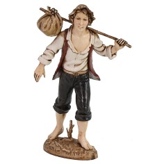 Caminante con fardo 12 cm Landi Moranduzzo Mundo Pesebre